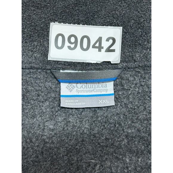 Columbia Jacket Mens XXL Gray Blue Colorblock Steens Mountain Fleece Full Zip - Picture 8 of 8